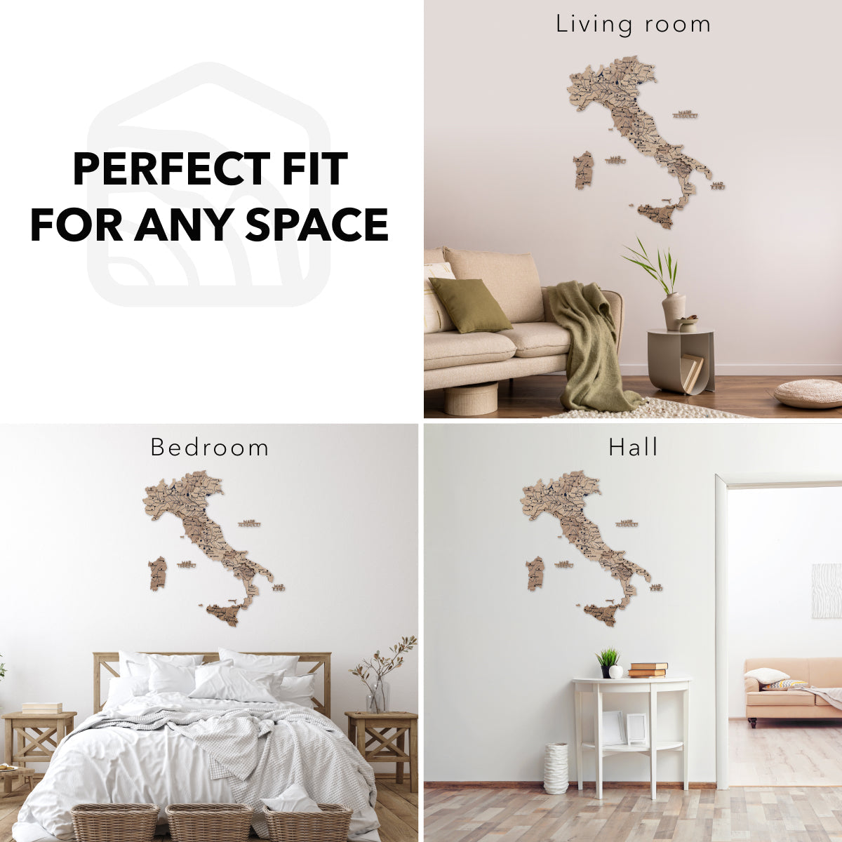 Wooden Map of Italy – Terra