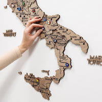 Wooden Map of Italy – Terra