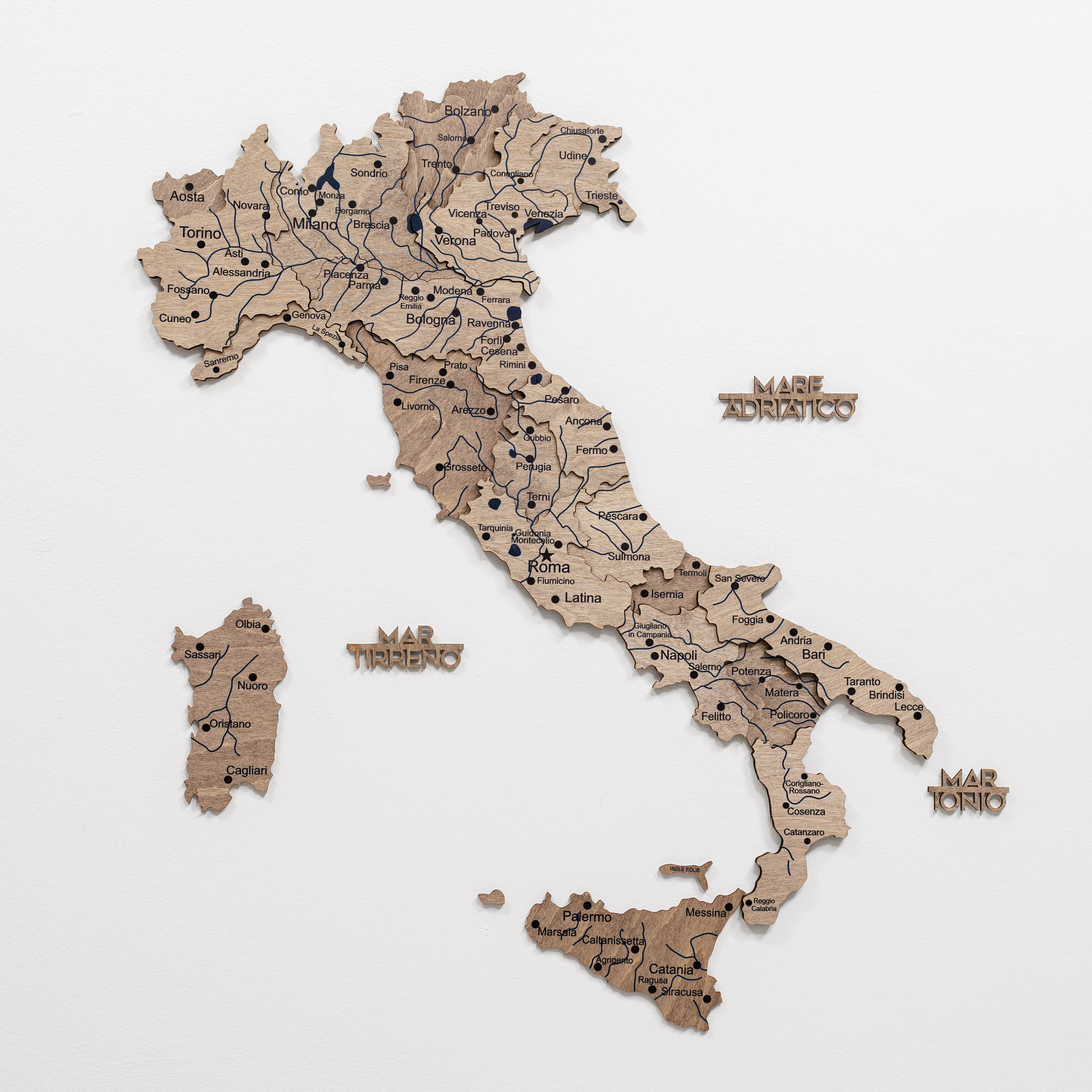 Wooden Map of Italy – Terra