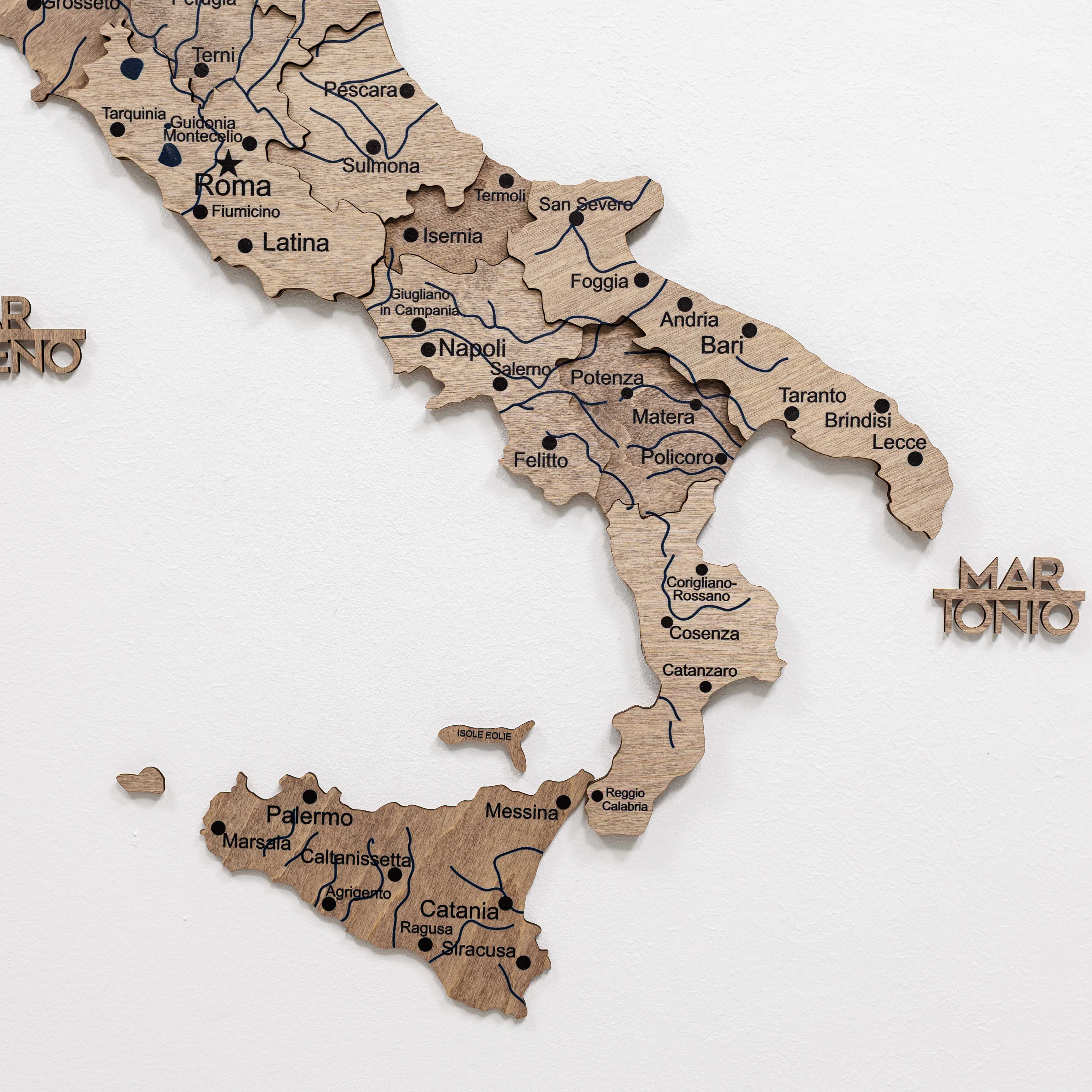 Wooden Map of Italy – Terra
