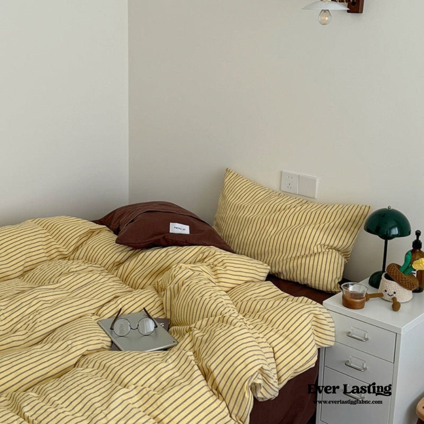James Striped Bedding Set / Green