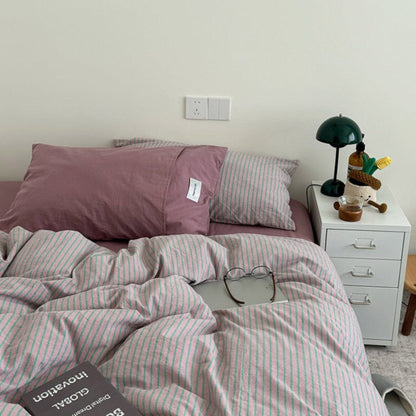 James Striped Bedding Set / Yellow
