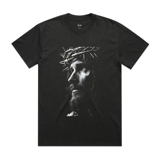 Men's Heavy Faded Tee Oversized Jesus
