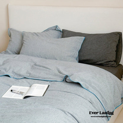 Joce Striped Bedding Set / Blue