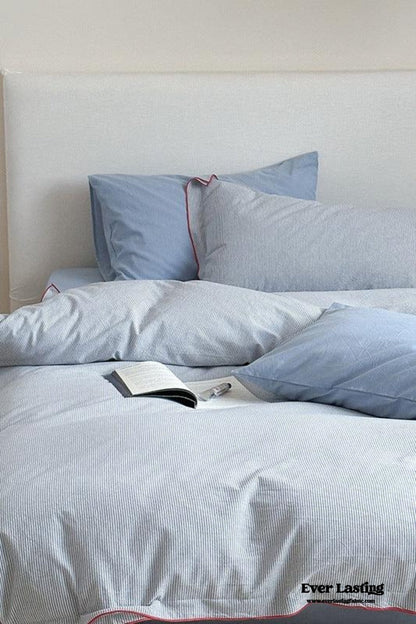 Joce Striped Bedding Set / Blue