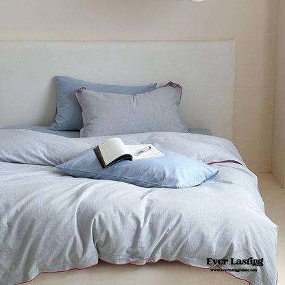 Joce Striped Bedding Set / Blue