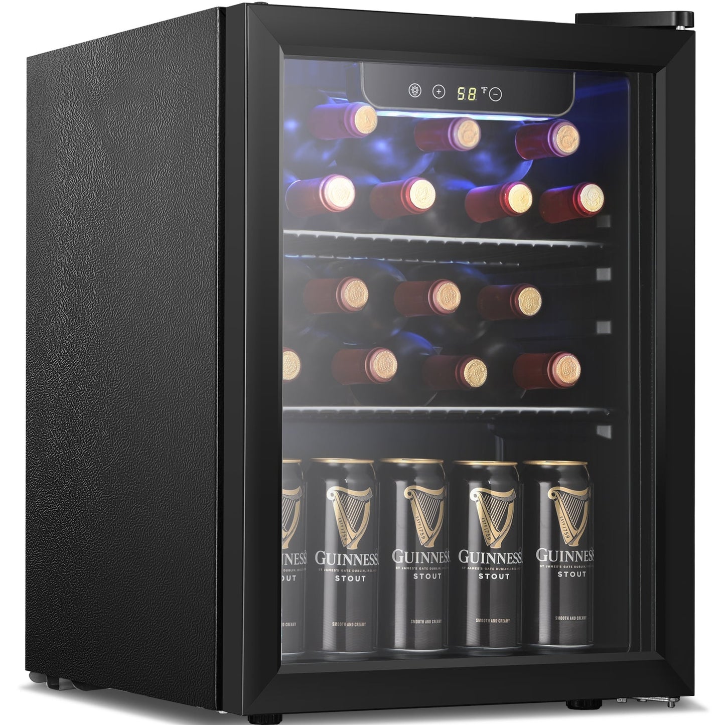 Kismile 1.7 Cu.ft Beverage Refrigerator and Cooler W5848H
