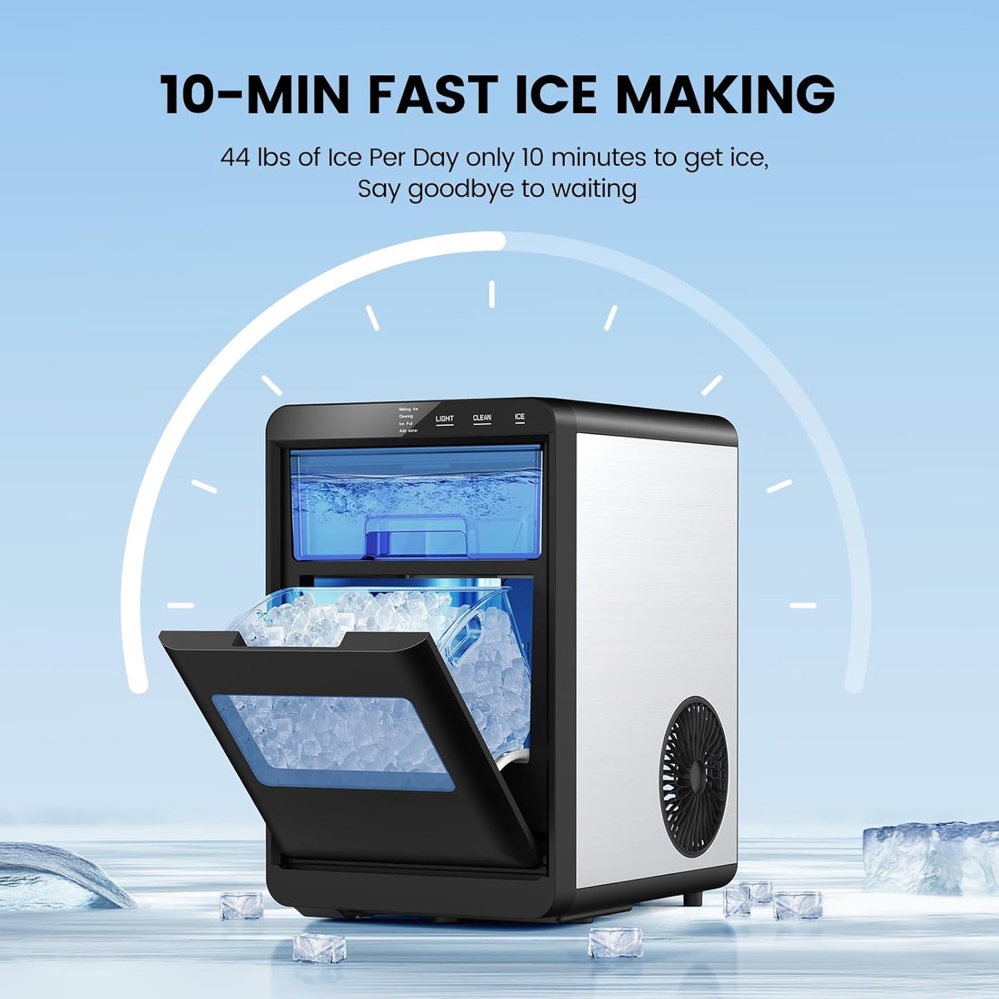 Kismile Clear Square Ice Cubes Maker 58003RIM0