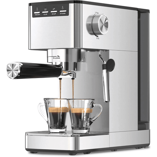 Kismile Espresso Coffee Maker Machine 20 Bar, with Milk Frother Steam Wand CM8032