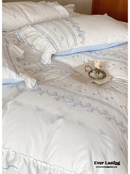 Large Pink Ruffle Square Pillowcase