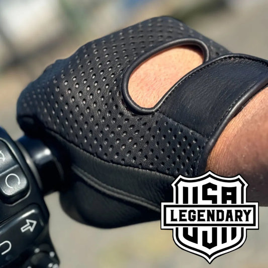 Legendary Deerskin Ventilated Driving Gloves with Touchscreen