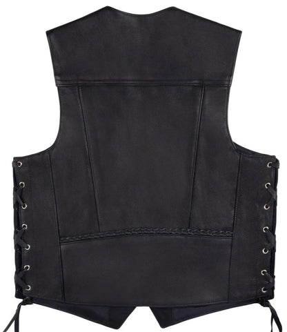 Legendary Gunslinger Men's Leather Vest