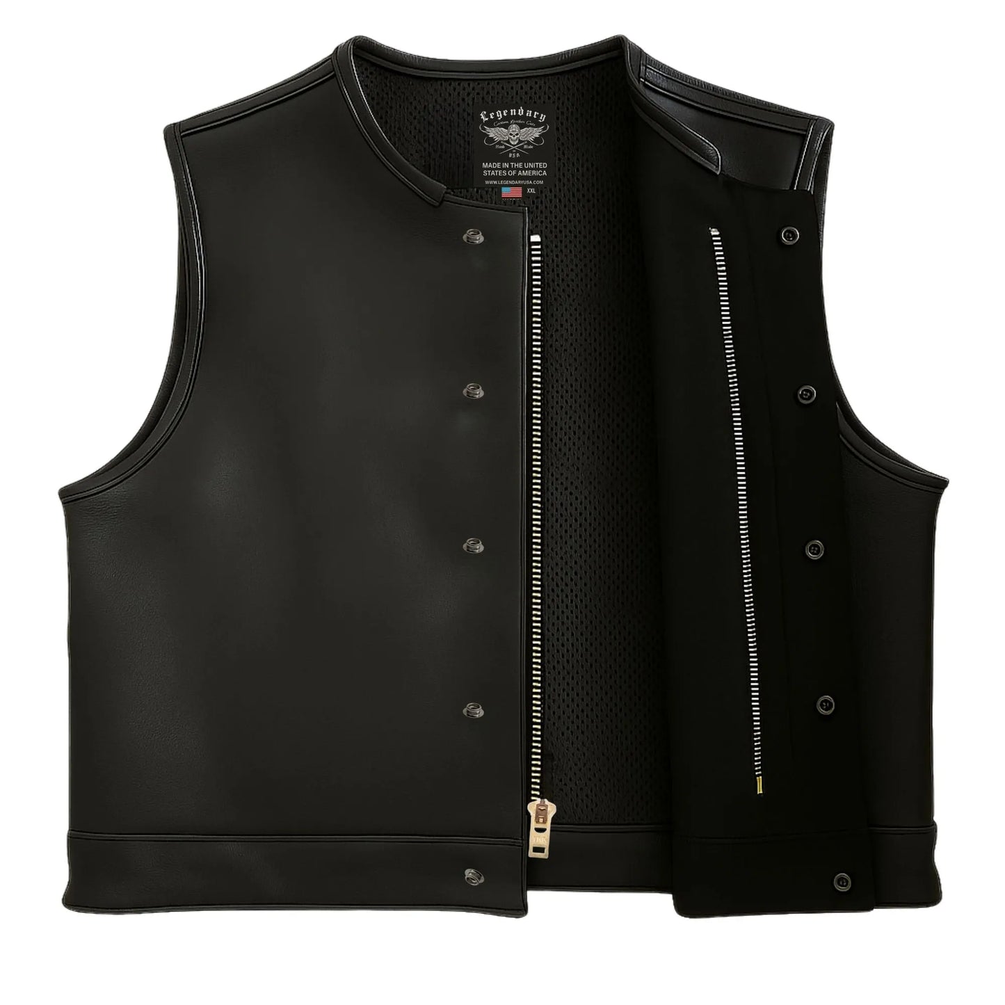 Legendary LowLife NOP Black Leather Club Vest