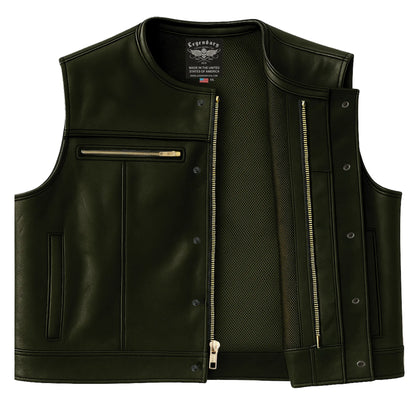 Legendary Lowlife Z Black Leather Club Vest