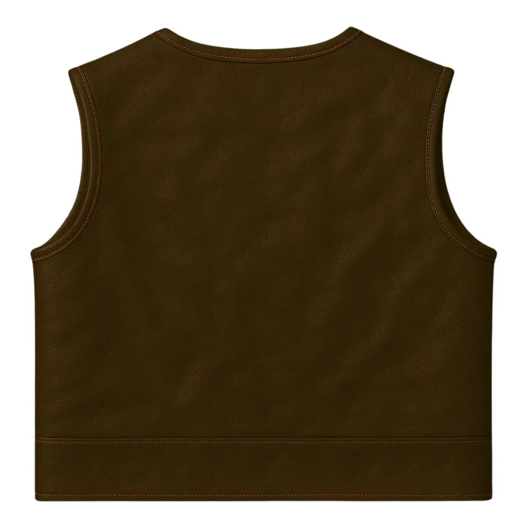Legendary Lowlife Z Dark Chocolate Leather Vest