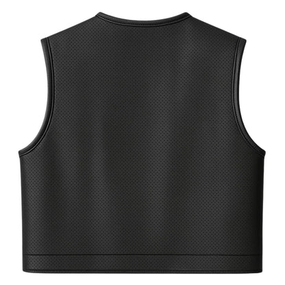 Legendary LowLife Z Perforated Black Leather Vest