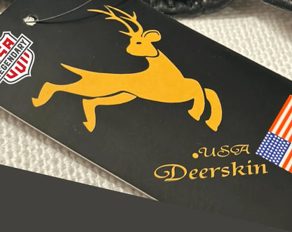 Legendary White Deerskin Ventilated Driving Gloves with Touchscreen