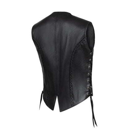 Legendary Women's Braided Leather Vest