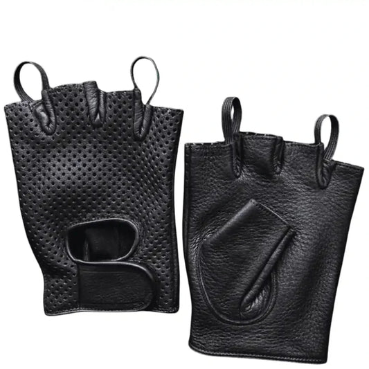 Fingerless Deerskin Gloves