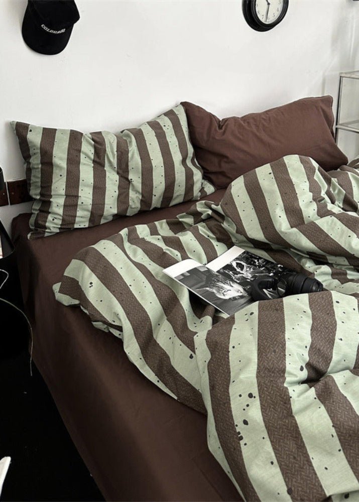 Liam Striped Bedding Set / Beige