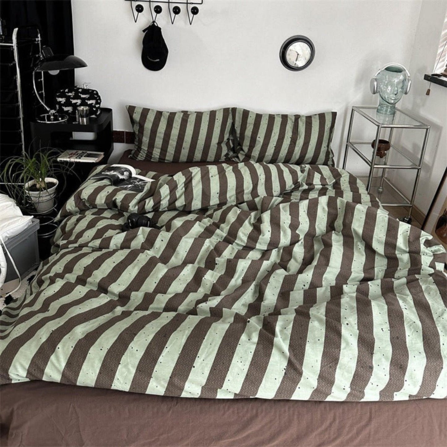 Liam Striped Bedding Set / Pink