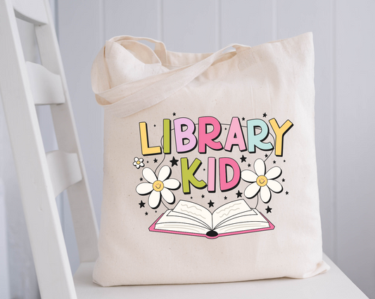 Library Kid Tote Bag