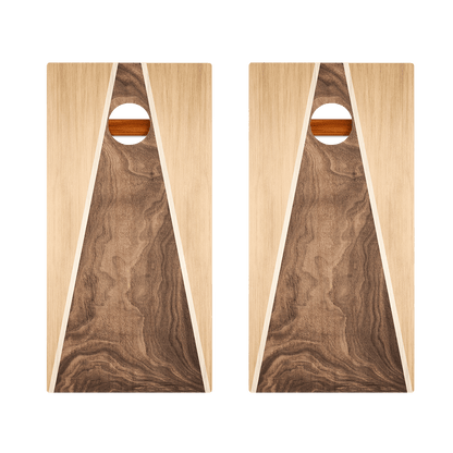 Light Swirl Triangle Silver Series Cornhole Boards