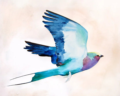 Lilac Roller Art Print – Archival Floral Wall Art