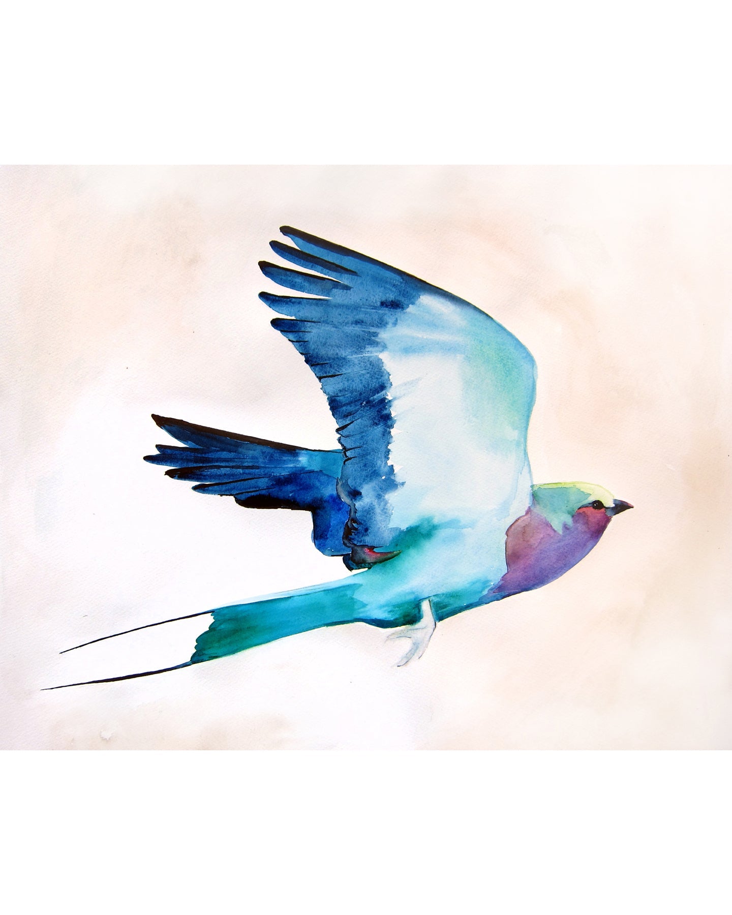 Lilac Roller Art Print – Archival Floral Wall Art