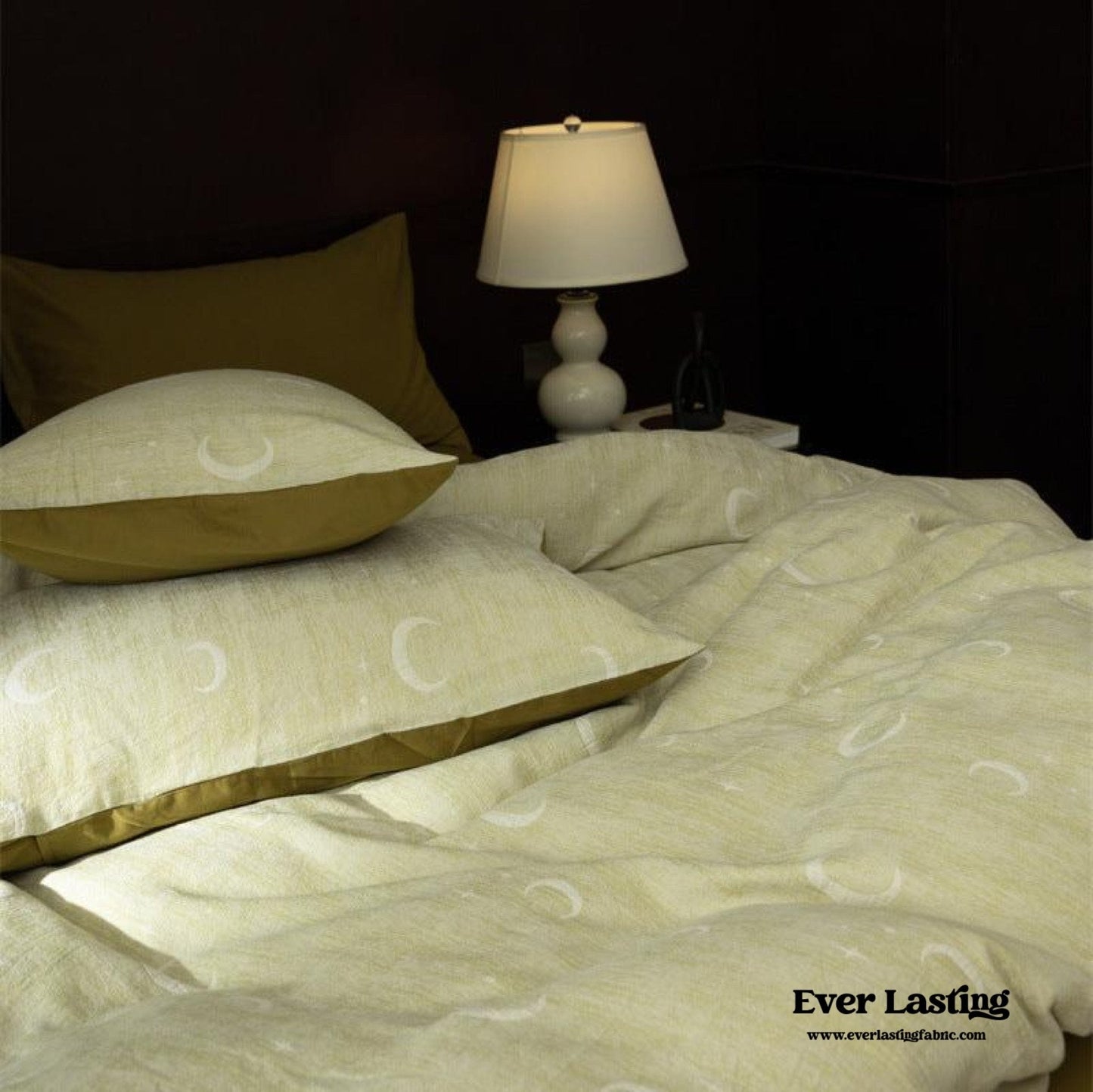 Lucien Silky Vintage Jacquard Bedding Set / Blue