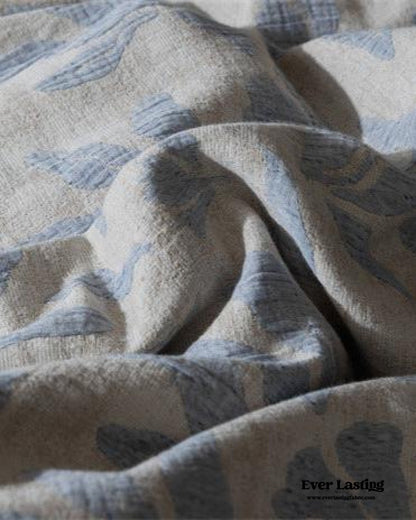 Lucien Silky Vintage Jacquard Bedding Set / Blue