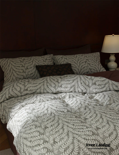 Lucien Silky Vintage Jacquard Bedding Set / Blue