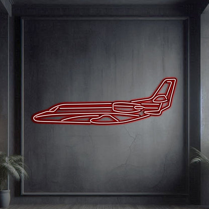 Citation XLS Metal Neon Aircraft Wall Art - NCN0025