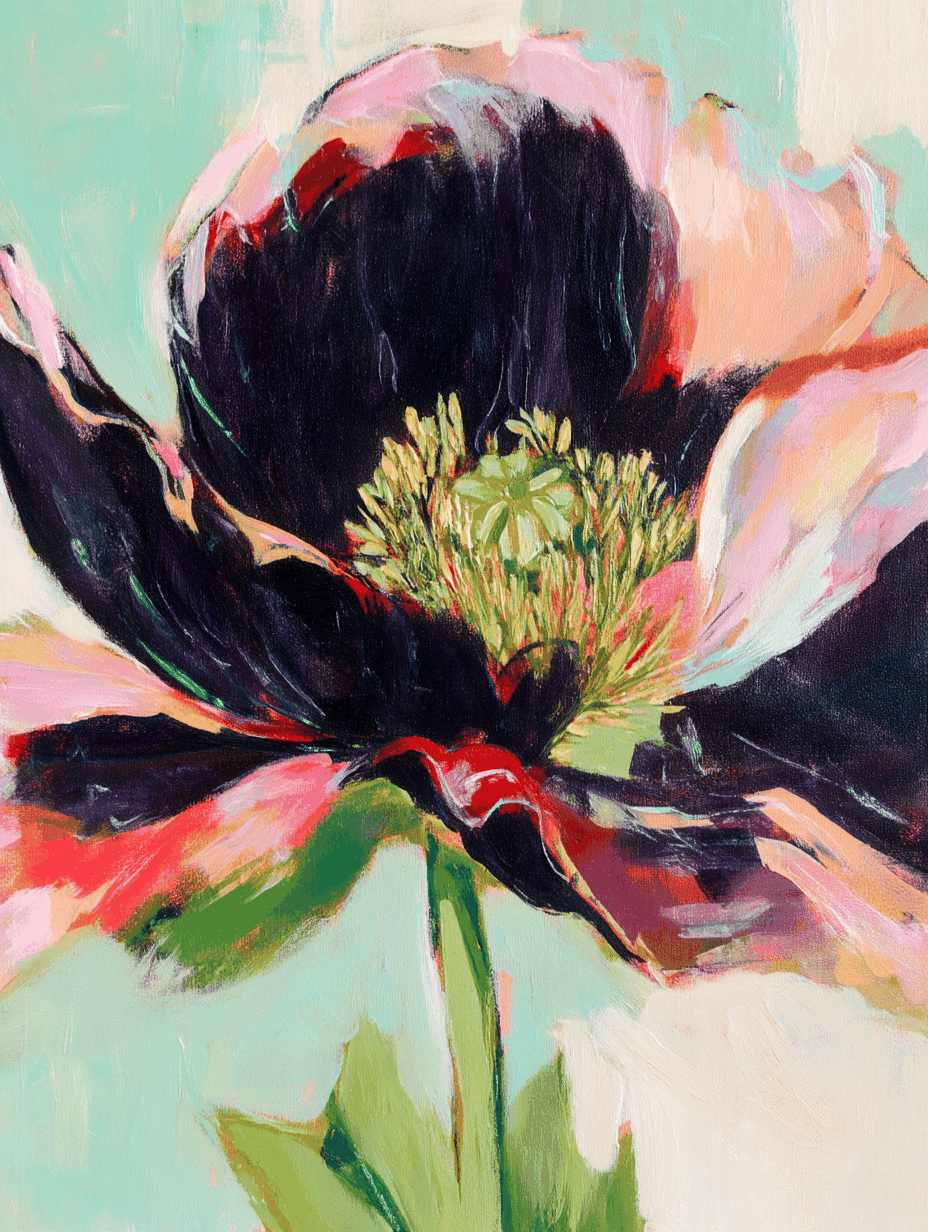 Midnight Bloom Art Print