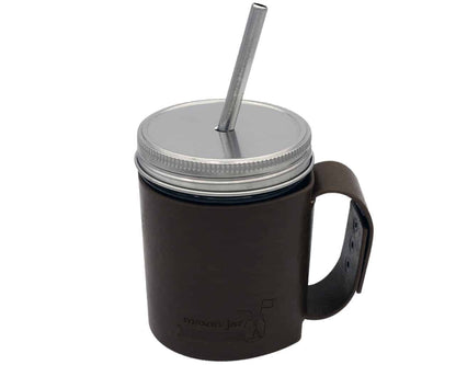 Medium 7 1/4" Safer Rounded End Stainless Steel Straw for Pint Mason Jars