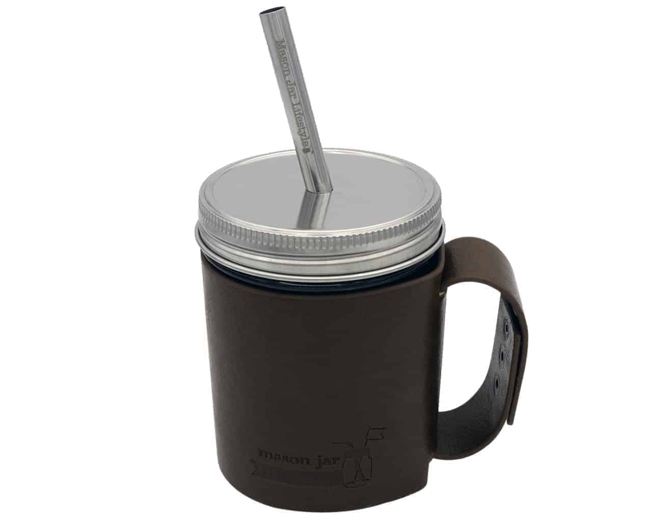 Medium 7 1/4" Stainless Steel Smoothie Straws for Pint Mason Jars