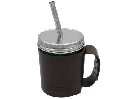 Medium 7 1/4" Stainless Steel Smoothie Straws for Pint Mason Jars