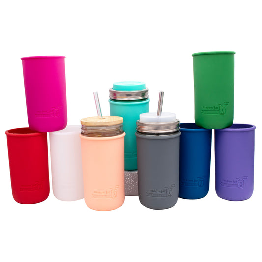 Silicone Sleeve for Pint & Half 24oz Ball Mason Jars