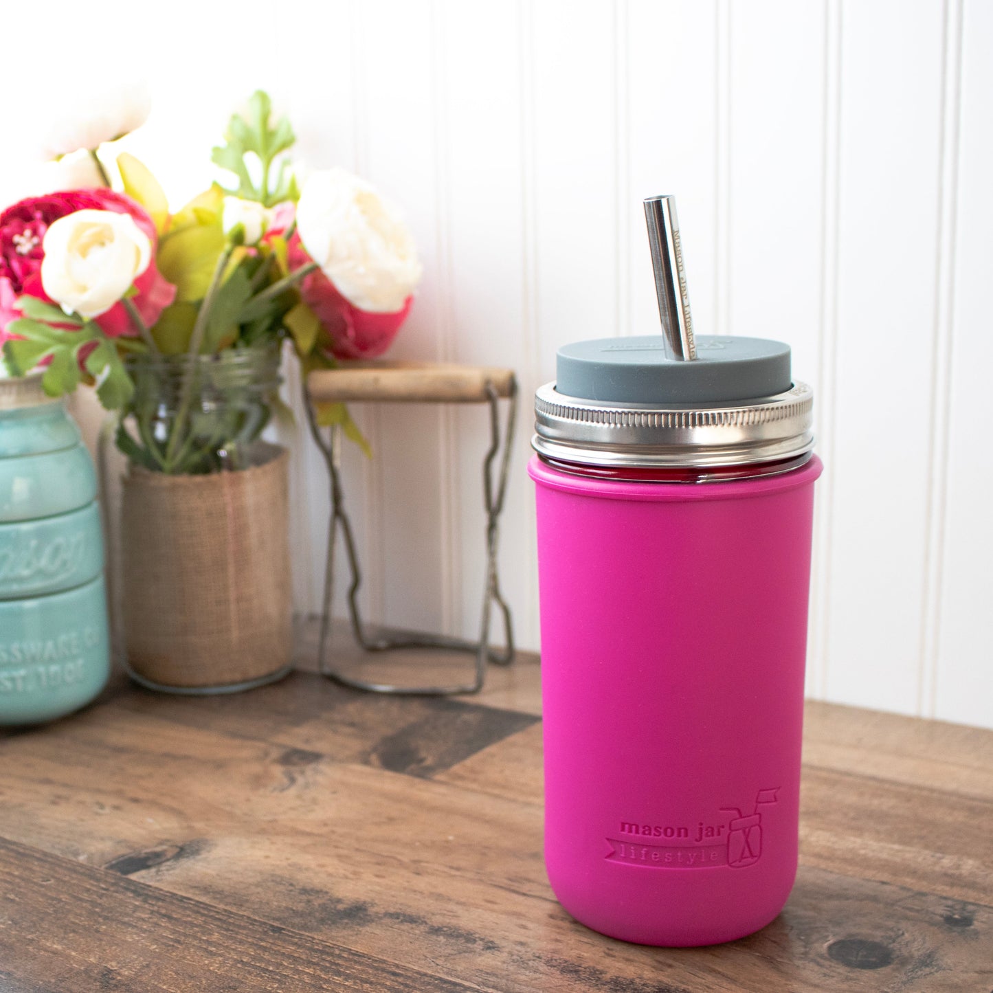 Silicone Sleeve for Pint & Half 24oz Ball Mason Jars