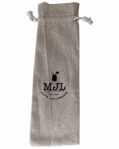 Long 9" Safer Rounded End Stainless Steel Straw for Quart Mason Jars
