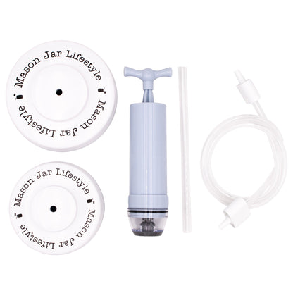 Vacuum Sealing Kit for Regular and Wide Mouth Mason Jars