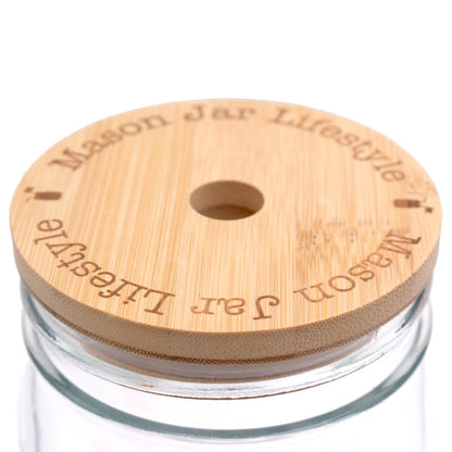 Bamboo Straw Hole Tumbler Lid