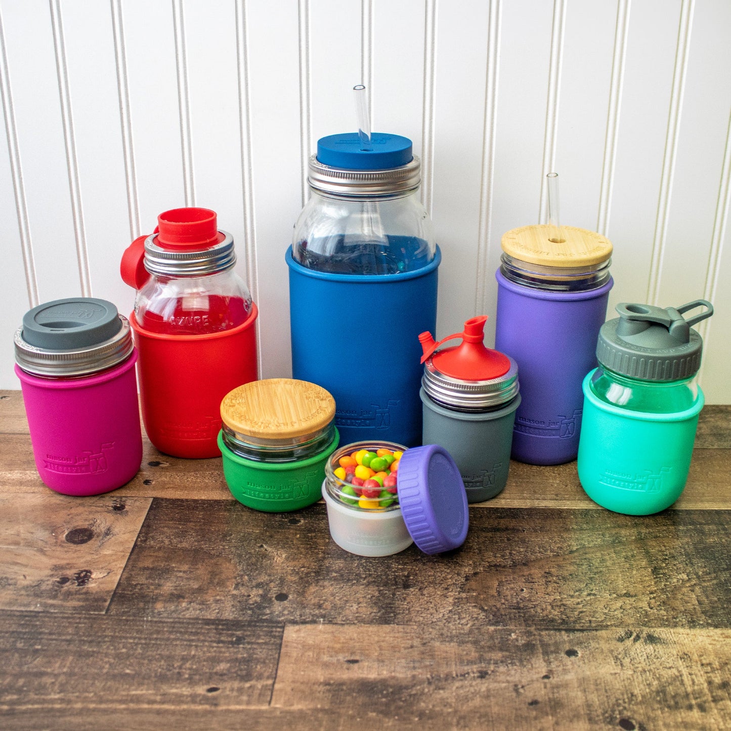 Silicone Sleeve for Pint & Half 24oz Ball Mason Jars