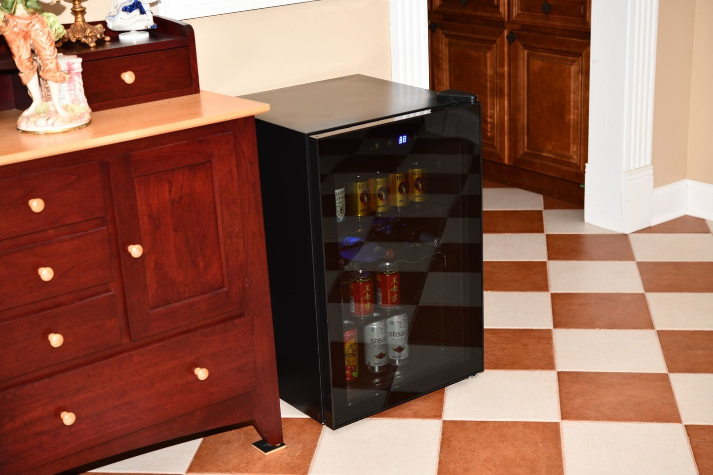 Matte Beverage Refrigerator and Cooler W58128H