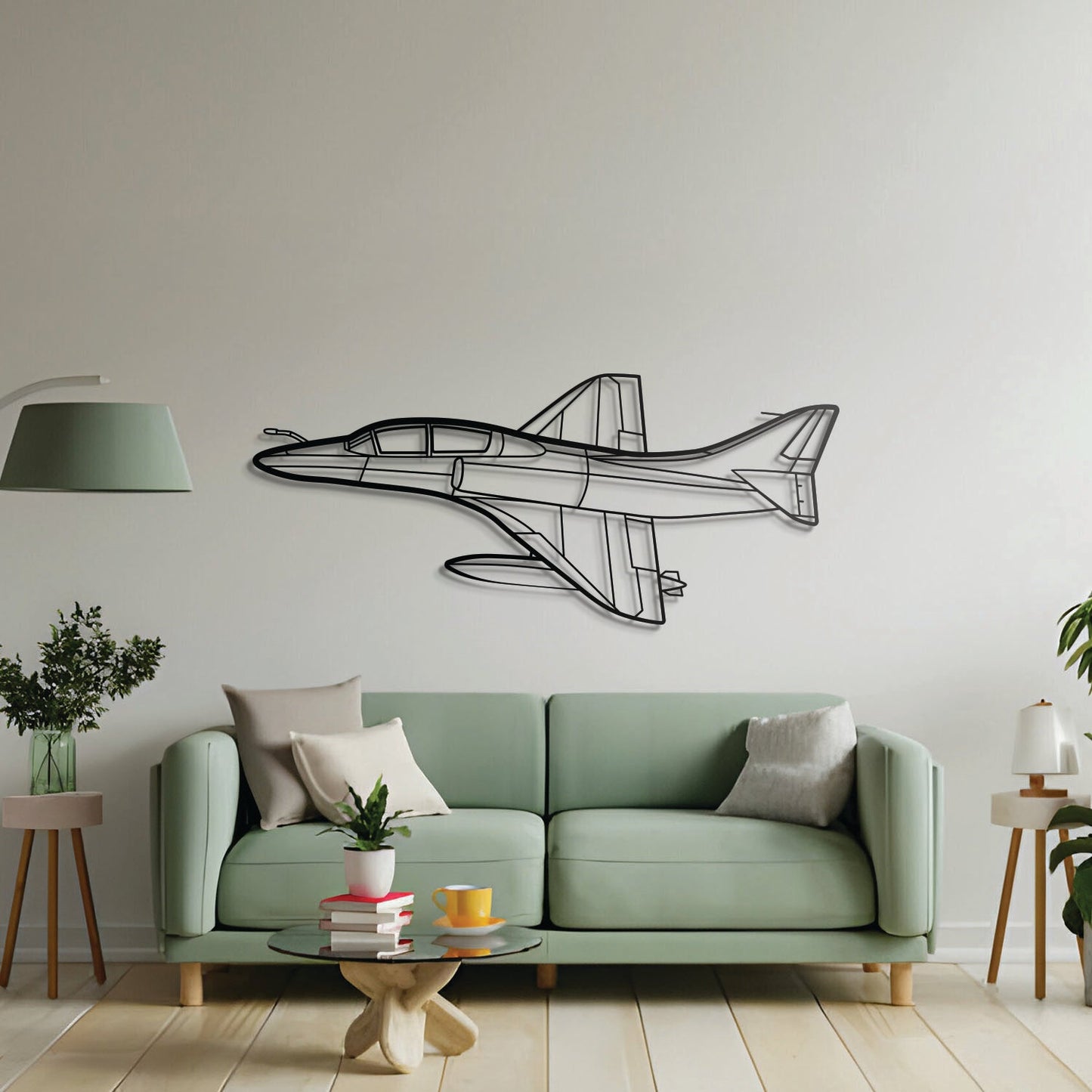 TA-4J Skyhawk Angle Metal Aircraft Wall Art - NCP0198