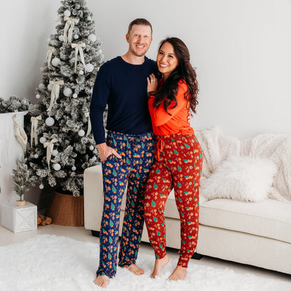 Women’s Christmas Pajama Set – Cozy Bamboo PJs with Red Truck & Tree Print (2025 Limited Edition)