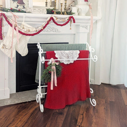 Freestanding Ornate Towel Stand