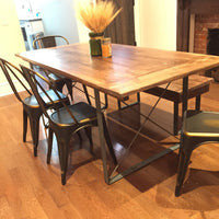 Rustic Industrial Dining Table