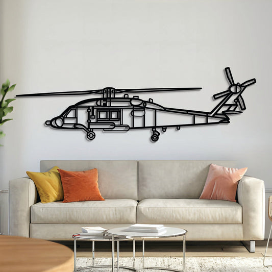 MH-60 Seahawk Metal Aircraft Wall Art - NCP0583