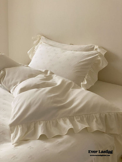 Milena Ribbon Bow Ruffle Bedding Set